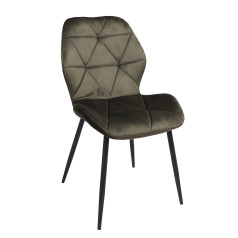 Стул CONGO NEW, болотный велюр G062-52/черный