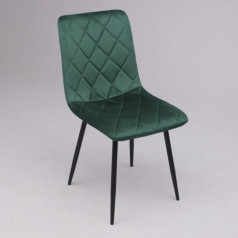Стул FIONA, темно-зеленый велюр G062-18/черный