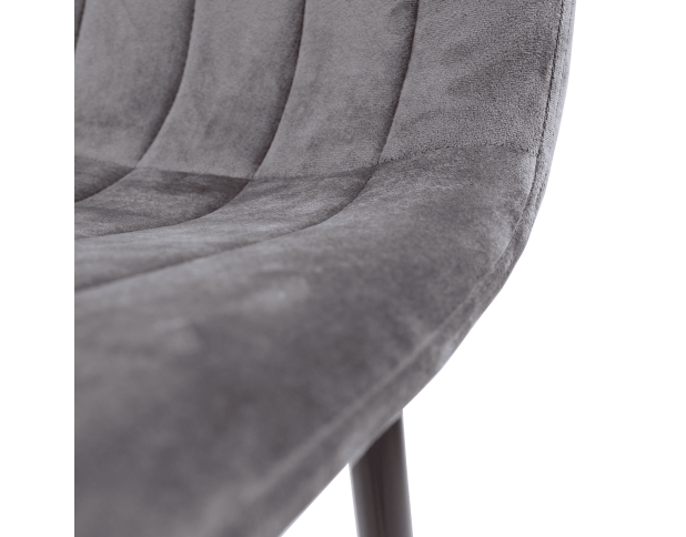 Стул ULTRA, барный, тем.-серый велюр HLR-21/черный