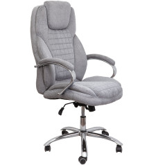 Кресло поворотное PARADIS, ткань/серый