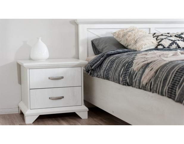 Тумба Лорена 2ящ Бетон пайн белый