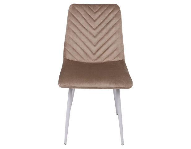 Стул VIOLIN, капучино велюр/белый