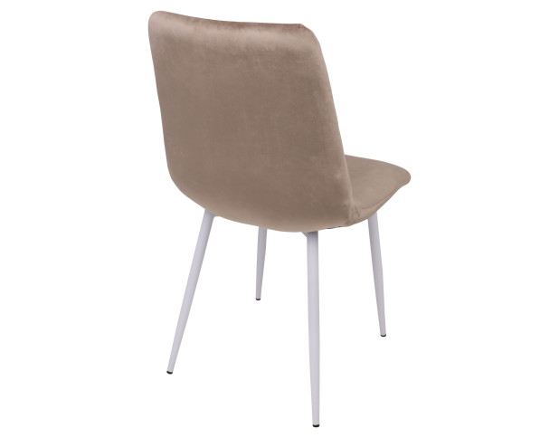 Стул VIOLIN, капучино велюр/белый