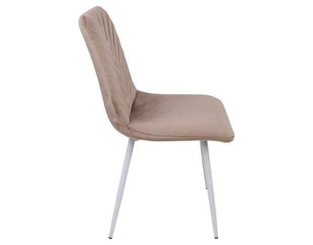 Стул VIOLIN, капучино велюр/белый