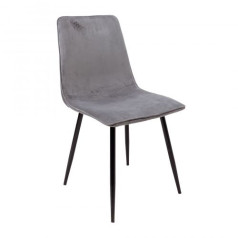 Стул CODY, серый велюр 20/черный