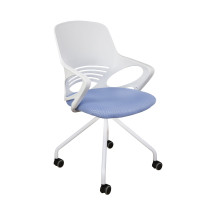 Кресло поворотное INDIGO, ткань-сетка, голубой