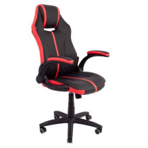 Кресло поворотное FENIX, ECO, черный/красный