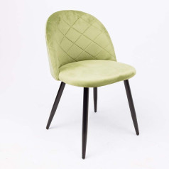 Стул HONNOR, св.-зеленый велюр HLR-54/черный