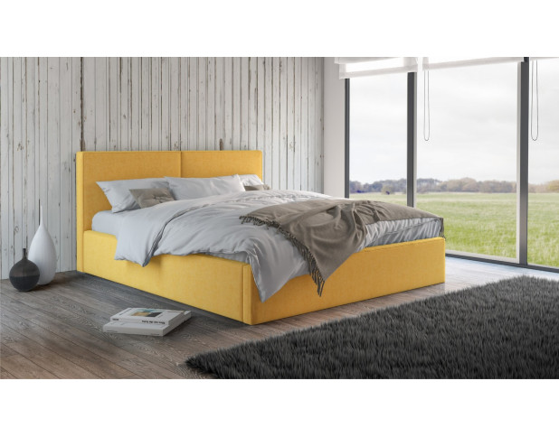 Мягкая кровать Фернандо 180 Antonio yellow (подъемник)