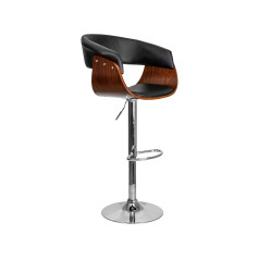 Стул барный ROSSI, черный/хром