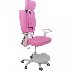 Кресло поворотное TWINS, ткань, (розовый)