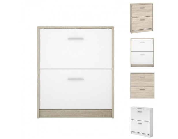 Тумба для обуви НЕПО SFB2K Дуб сонома/Нимфеа Альба