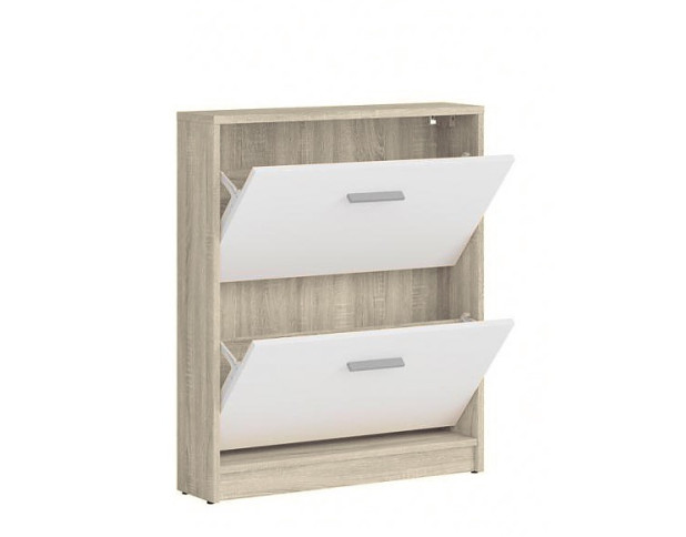 Тумба для обуви НЕПО SFB2K Дуб сонома/Нимфеа Альба