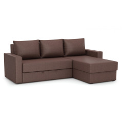 Диван угловой Лео" ткань Savana/chocolate"