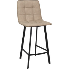 Стул FERNAN бежевый KANSAS 109/Черный, экокожа