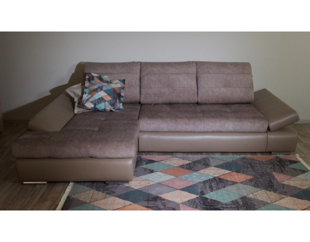 Диван угловой Сканди 2 левый угол Cortex latte/Marvel cocoa