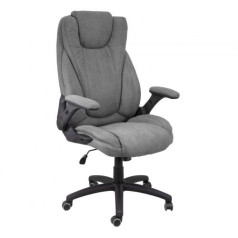 Кресло поворотное AURORA, ткань, cерый