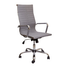 Кресло поворотное ELEGANCE CHROME, ткань (серый)
