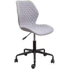 Кресло поворотное DELFIN, ткань, светло-серый