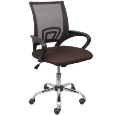 Кресло поворотное RICCI, CHROME (шоколадный+шоколадный)