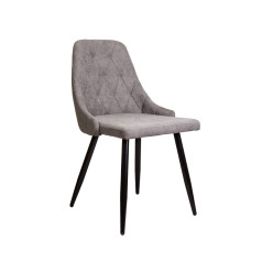 Стул LARA, светло-серая ткань1701-26/черный