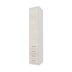 Шкаф комбинированный Innova-V02 Белый/Вудлайн