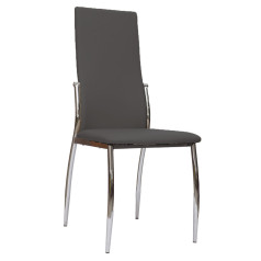 Стул DENVER, серый/хром