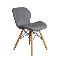 Стул COLIN, темно-серый/дерево