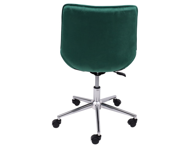Стул LUMIER, поворотный, зеленый велюр/хром