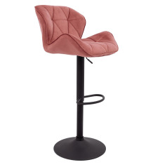 Стул барный BERLIN, (терракотовый велюр HCJ-23/черный)