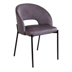 Стул ELSA, серый велюр Cord-27/черный