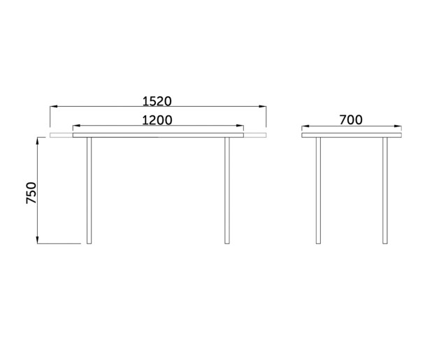 Стол ФИН раздвижной со стеклом, 120(152)*70, Кремовый/Кремовый