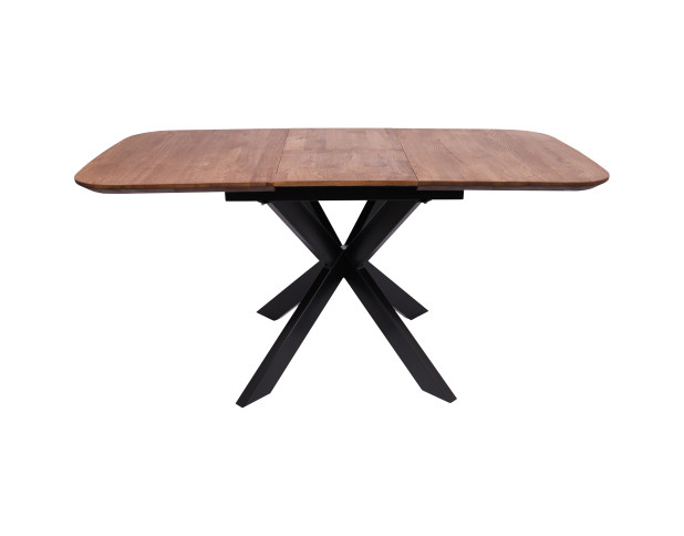 Стол ВЕЙВ раздвижной, 120(160)*80*75, дуб мореный/черный (ПрР-3 DSW (02) КСЕ/Р-80)