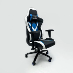 Кресло поворотное ERAGON, ECO, черный/белый/синий