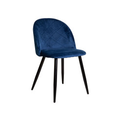 Стул HONNOR, синий велюр HLR-64/черный
