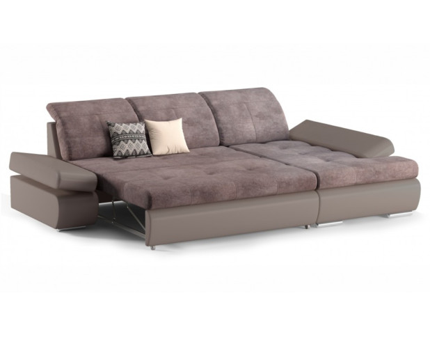 Диван угловой Сканди 2 правый угол Cortex latte/Marvel cocoa