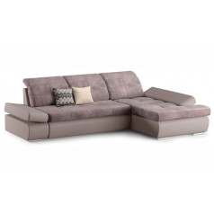 Диван угловой Сканди 2 правый угол Cortex latte/Marvel cocoa