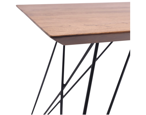 Стол ВЕЗУВИЙ, 150*80*75, дуб мореный/черный (ПР-1 DSW (02) ПР-12)