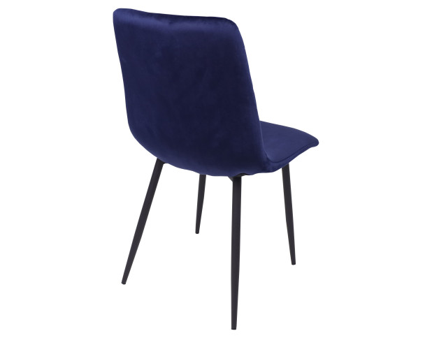 Стул VIOLIN, сапфировый велюр/черный