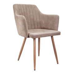 Стул BRIT, бежевая ткань 1701-03/дуб