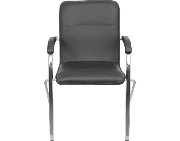 Стул "SAMBA AKS-1" арт. G000.091, эк/к черный, мягкие подлокотники