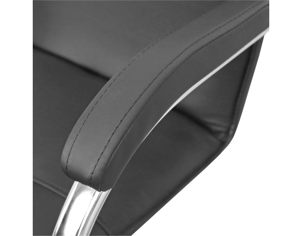 Стул "SAMBA AKS-1" арт. G000.091, эк/к черный, мягкие подлокотники