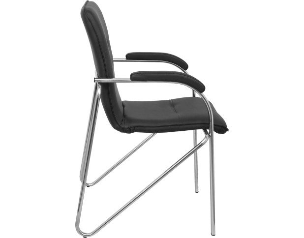 Стул "SAMBA AKS-1" арт. G000.091, эк/к черный, мягкие подлокотники