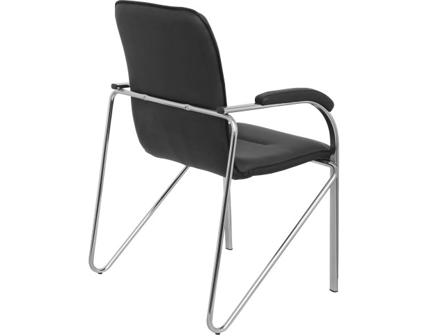 Стул "SAMBA AKS-1" арт. G000.091, эк/к черный, мягкие подлокотники