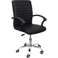 Кресло поворотное JAMES, ECO, черный