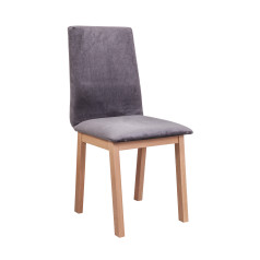 Стул HUGO 5, серый 26Х/бук натуральный