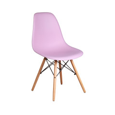 Стул KORD PP, розовый/дерево