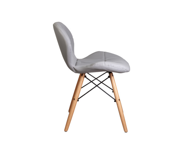 Стул COLIN, серый/дерево