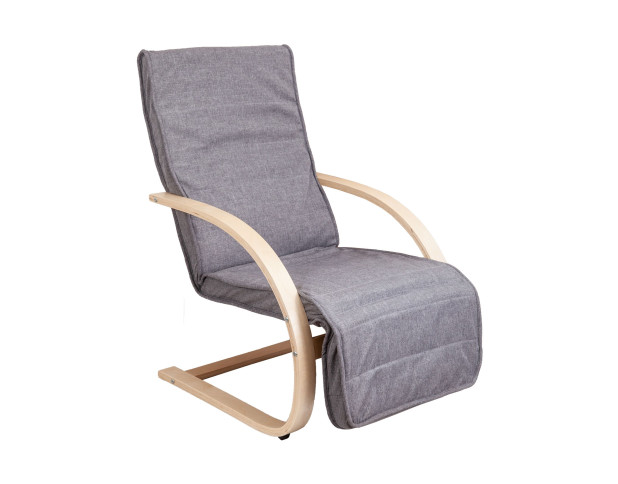 Кресло для отдыха GRAND, ткань, серый