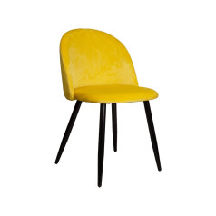 Стул HONNOR, желтый велюр HLR-40/черный